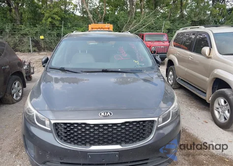2016 Kia Sedona Lx из США, поврежденный, VIN KNDMB5C14G6083095